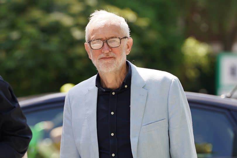 Former Labour Party leader Jeremy Corbyn arrives at Islington Town Hall, north London, to hand in his nomination papers for the General Election on July 4. Picture date: Wednesday June 5, 2024.