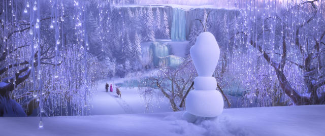 The previously untold origins of Frozen's Olaf are revealed in Once Upon A Snowman. (Disney)