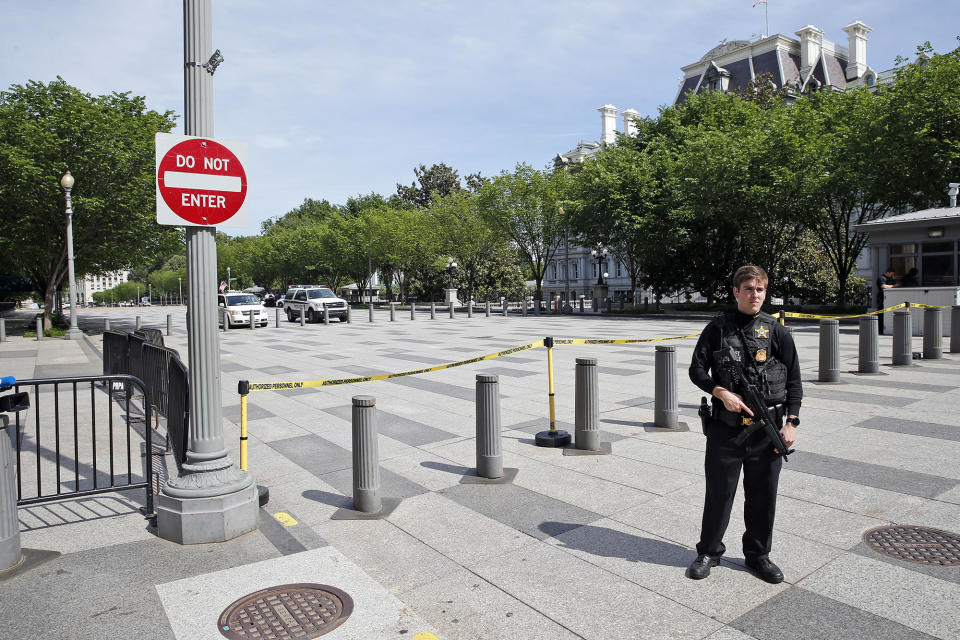 White House on lockdown after report of nearby shooting