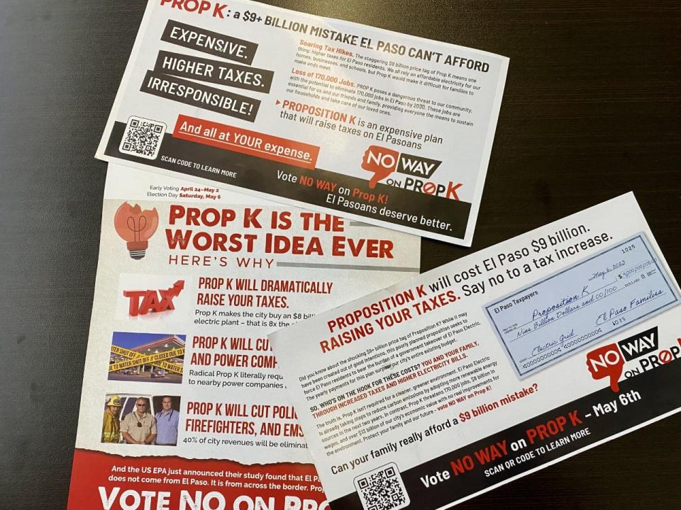 Mailers from the Houston-based Consumer Energy Alliance (CEA) and the El Paso Chamber-backed El Pasoans for Prosperity PAC have been cropping up in mailboxes across the Sun City in recent weeks.
