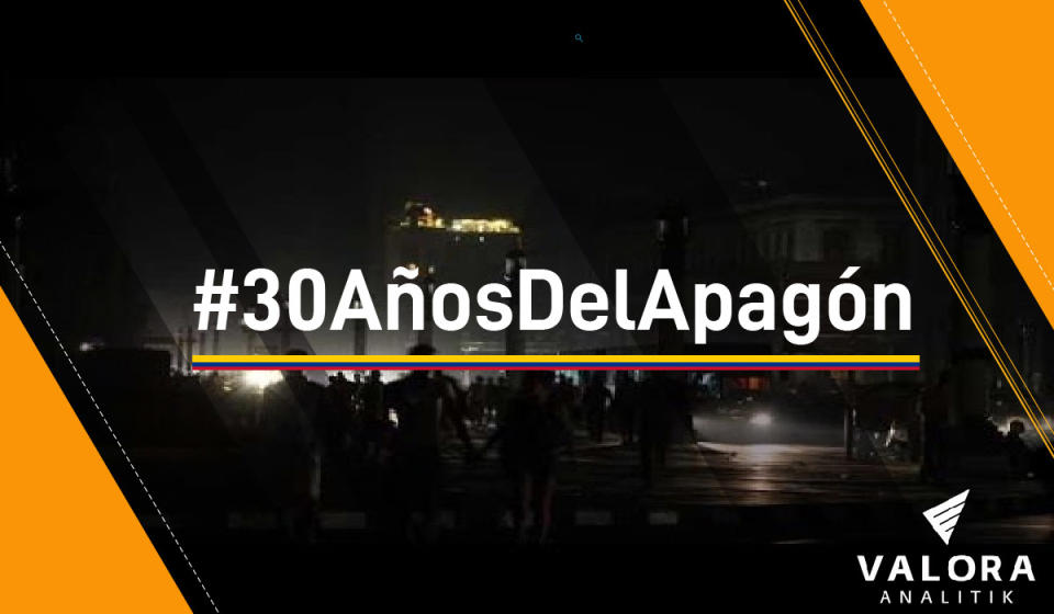 30 años del apagón en Colombia. Foto: Señal Memoria