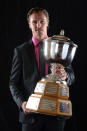 LAS VEGAS, NV - JUNE 20: Erik Karlsson of the Ottawa Senators poses after winning the James Norris Memorial Trophy during the 2012 NHL Awards at the Encore Theater at the Wynn Las Vegas on June 20, 2012 in Las Vegas, Nevada. (Photo by Harry How/Getty Images)