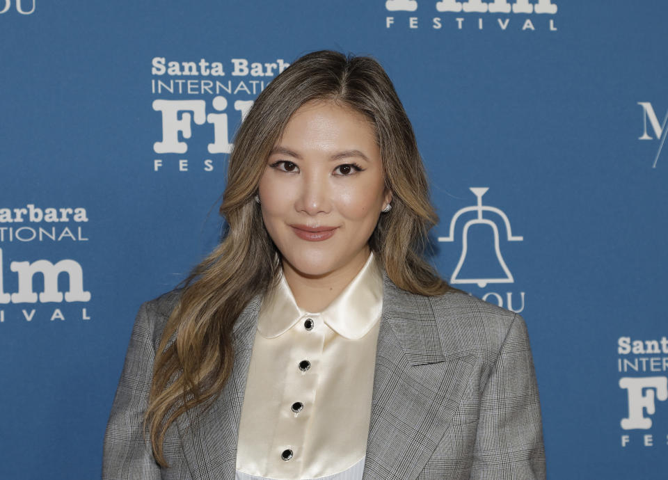 Ally Maki attends the Outstanding Directors of the Year Award ceremony during the 39th Annual Santa Barbara International Film Festival at The Arlington Theatre on February 12, 2024 in Santa Barbara, California.