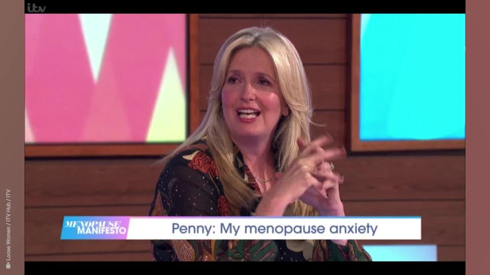 <p>The TV star shared how husband Rod Stewart had been supporting her through her difficulties.</p>
<p>Credit: Loose Women / ITV Hub / ITV</p>