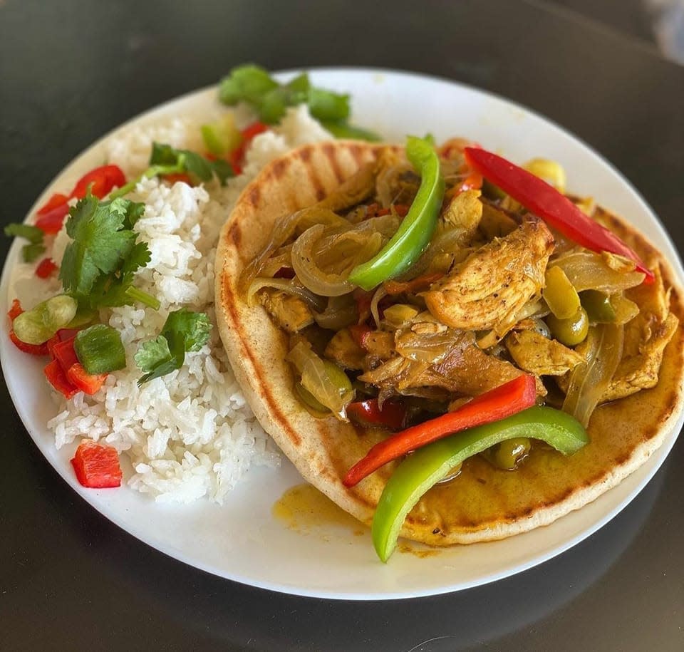 Chicken Shawarma at Global Café in Crosstown Concourse.