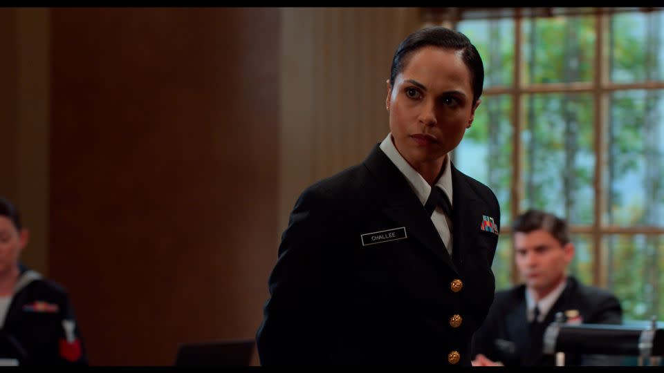 Monica Raymund plays the prosectuor in "The Caine Mutiny Court-Martial." - Paramount+