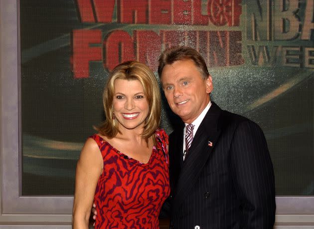 Vanna White and Pat Sajak celebrate the 4,000th 