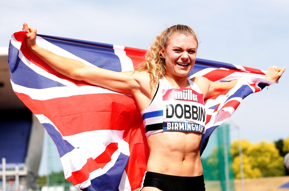 Britain's Beth Dobbin once collected Olympic crockery - now she's looking for a medal (Picture: Reuters)