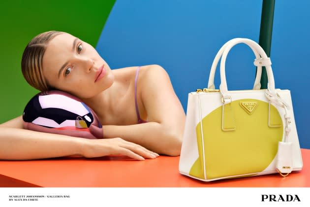 Prada Teams With Alex Da Corte on Galleria Bag Campaign Fronted by Scarlett  Johansson