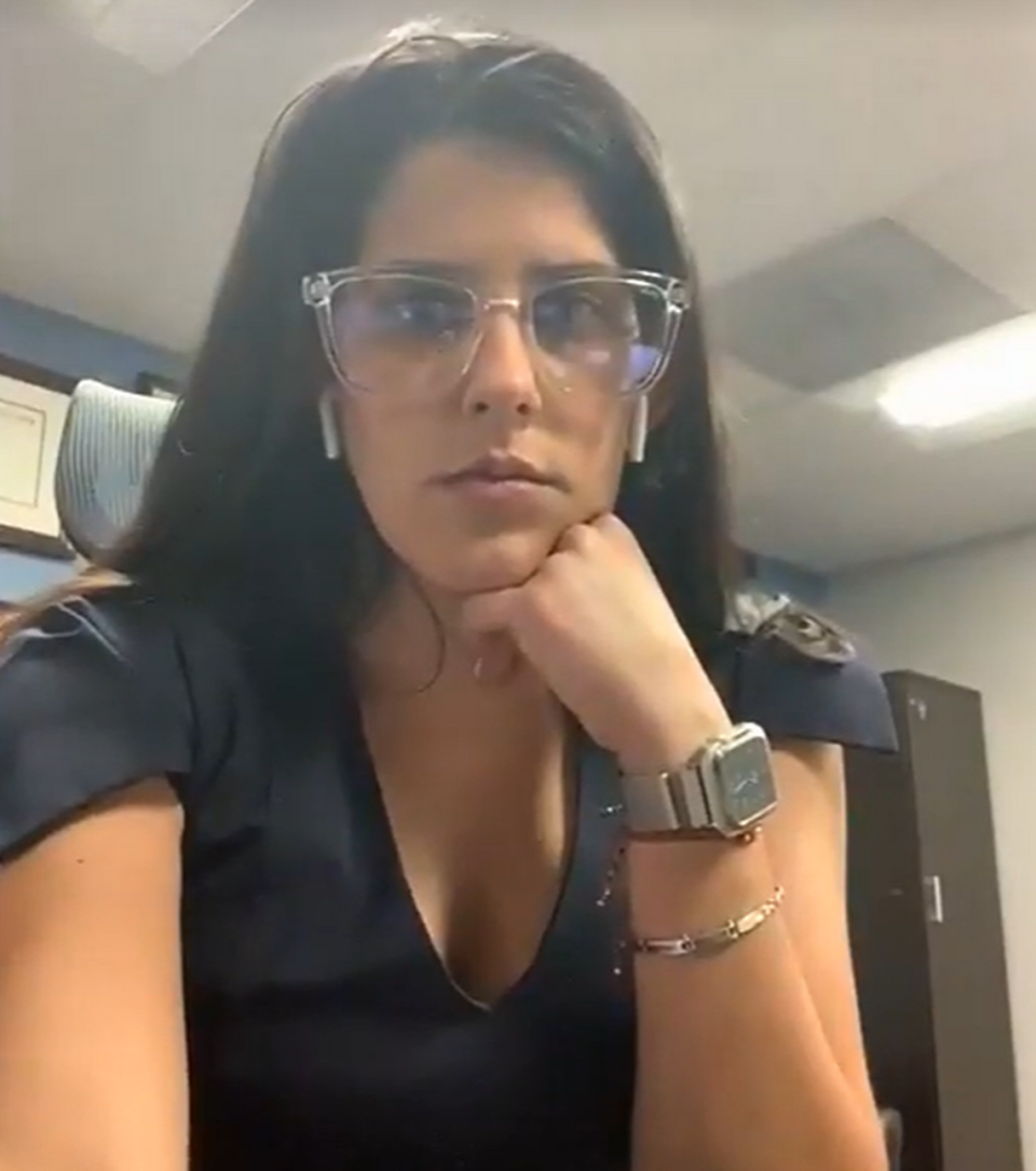 Gelien Perez, former human resources director for the city of Hialeah, is pictured on May 26, 2020, during a special virtual meeting of the City Council. Perez resigned from that position in January 2022 and is now applying, along with six other candidates, to fill Angelica Pacheco’s vacant seat following Gov. DeSantis’s removal of Pacheco amid an FBI investigation into healthcare fraud.