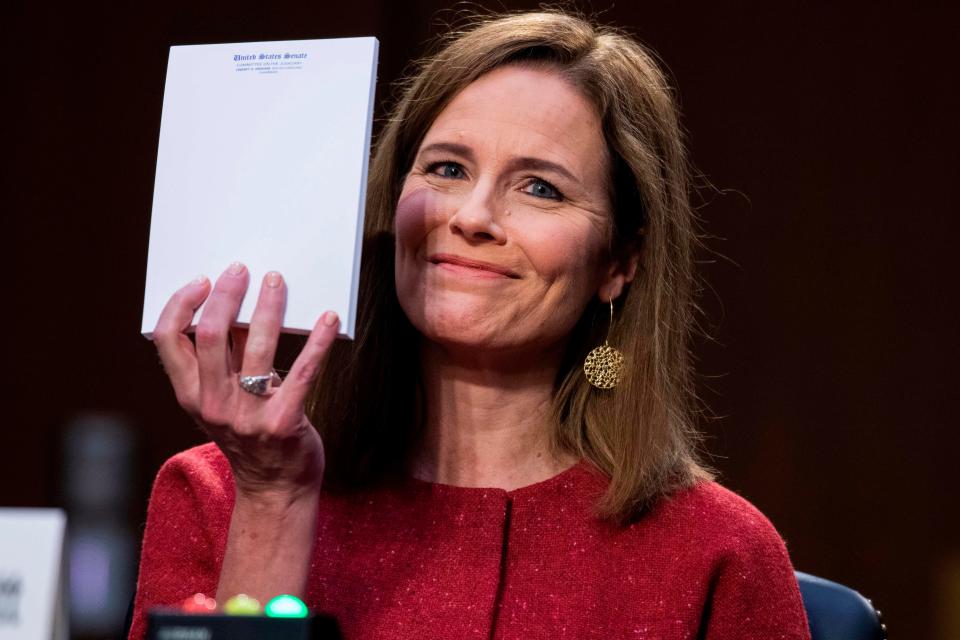 Supreme Court justice nominee Amy Coney Barrett in Washington, D.C., on Oct. 13, 2020.