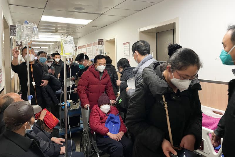 View of a hospital as COVID-19 outbreak continue in Shanghai