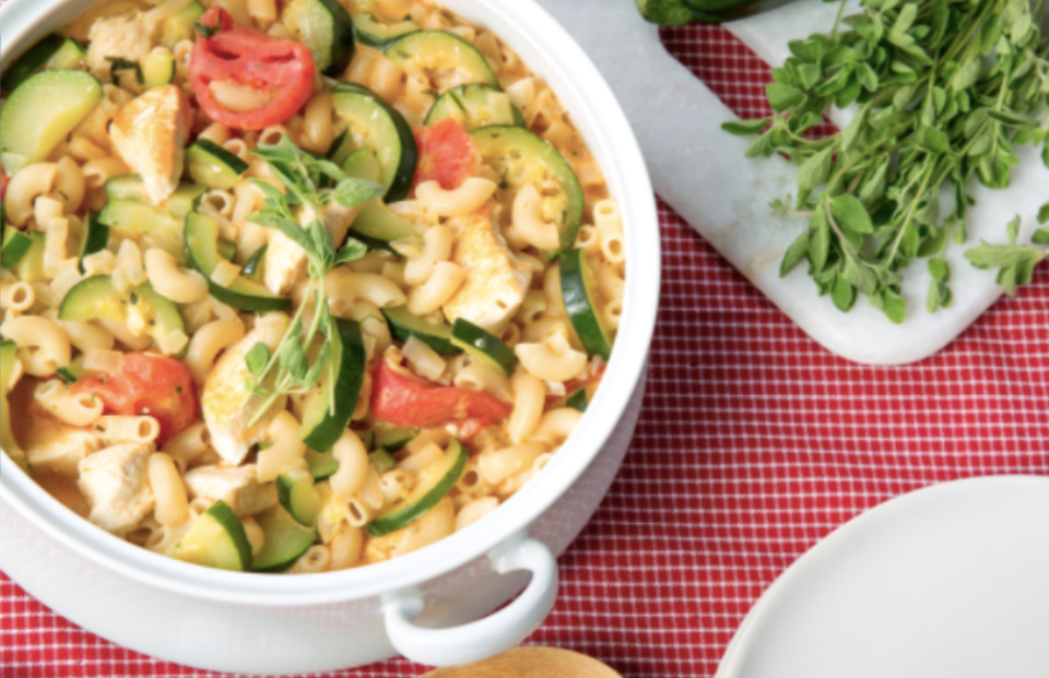 Look what happens when you throw some chicken and veggies in with your mac & cheese. (Photo: Kraft)