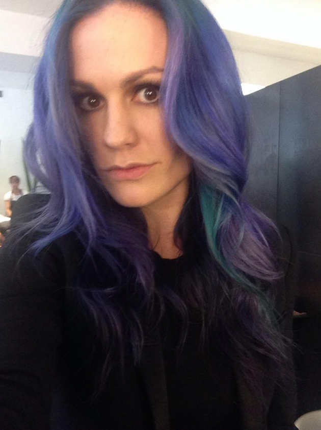 Anna Paquin purple hair