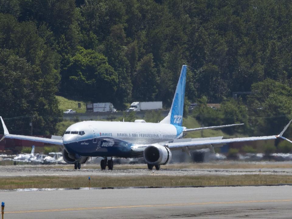 Boeing's 737 Max 10 at Renton Municipal Airport for its first flight - Boeing 737 Max 10 First Flight