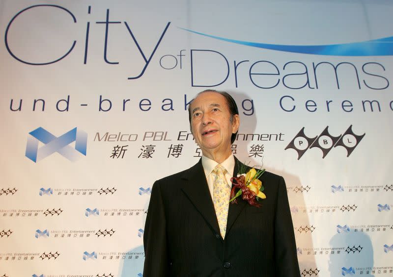 FILE PHOTO: Macau tycoon Stanley Ho attends ground-breaking ceremony in Macau