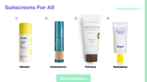 <p>Glossier, Colorscience, Farmacy, and Supergoop. (Art by Quinn Lemmers for Yahoo Lifestyle) </p>