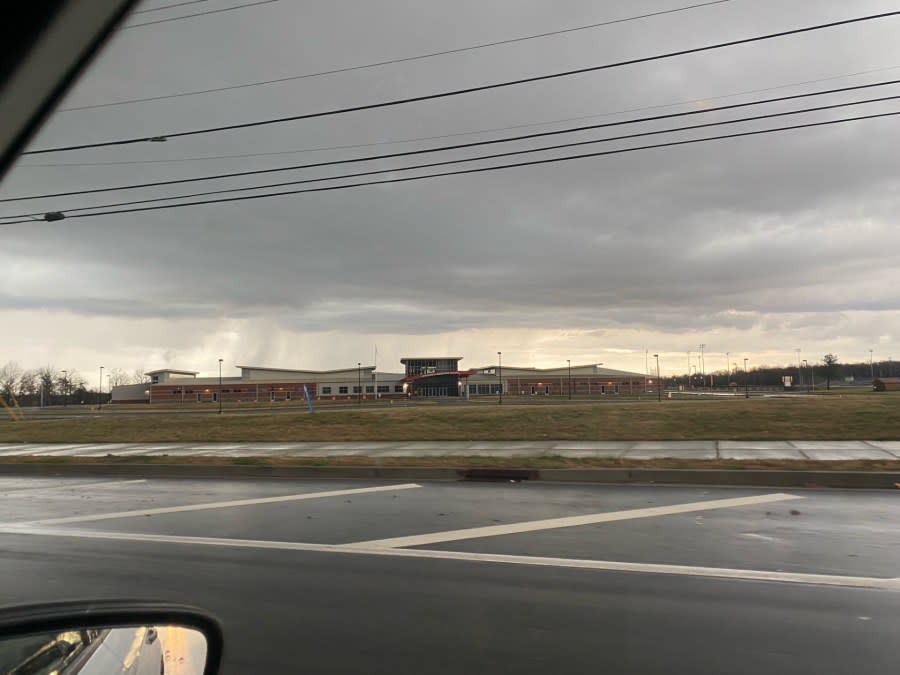 Storm over Rossview Elementary in Clarksville (Photo: WKRN)