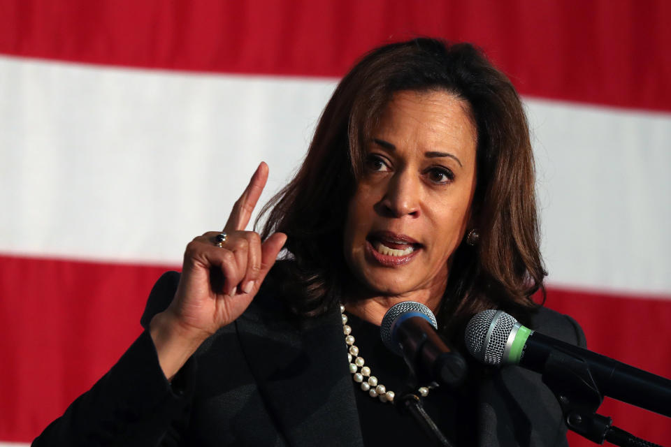 Sen. Kamala Harris (D-Calif.) said Congress may need to "start from scratch" on immigration enforcement. (Photo: Lucy Nicholson / Reuters)