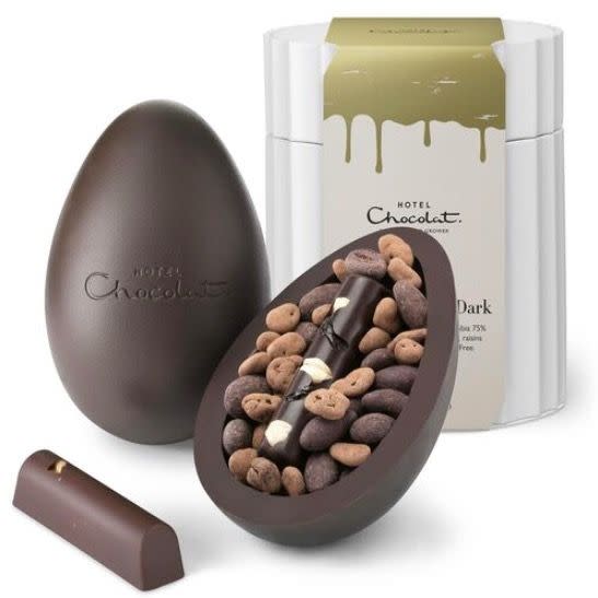 <p>Alcohol-free, vegan and extra-thick: this egg is made up of two halves, Honduras 72% dark chocolate with notes of red fruits, raisins and oak, and Colombia 75% dark chocolate with notes of Chardonnay and butterscotch. Delicious.<br></p><p>Extra-Thick Easter Egg - Rare & Vintage, £31.00, Hotel Chocolat</p><p><a class="link " href="https://go.redirectingat.com?id=127X1599956&url=https%3A%2F%2Fwww.hotelchocolat.com%2Fuk%2Fextra-thick-rare-vintage.html&sref=https%3A%2F%2Fwww.cosmopolitan.com%2Fuk%2Fworklife%2Fg15871251%2Fvegan-easter-eggs%2F" rel="nofollow noopener" target="_blank" data-ylk="slk:BUY NOW;elm:context_link;itc:0;sec:content-canvas">BUY NOW</a></p>