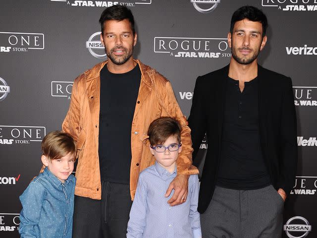 Jason LaVeris/FilmMagic Ricky Martin, Jwan Yosef, Matteo Martin and Valentino Martin in 2016