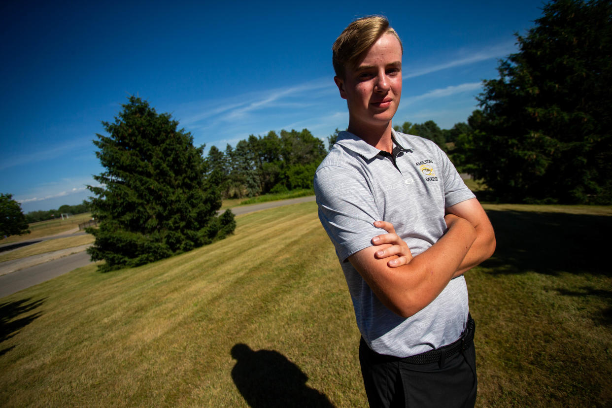 Hamilton's Eli Timmerman poses for a portrait Thursday, June 30, 2022, at Hamilton High School. Timmerman has been named The Sentinel's golfer of the year. 