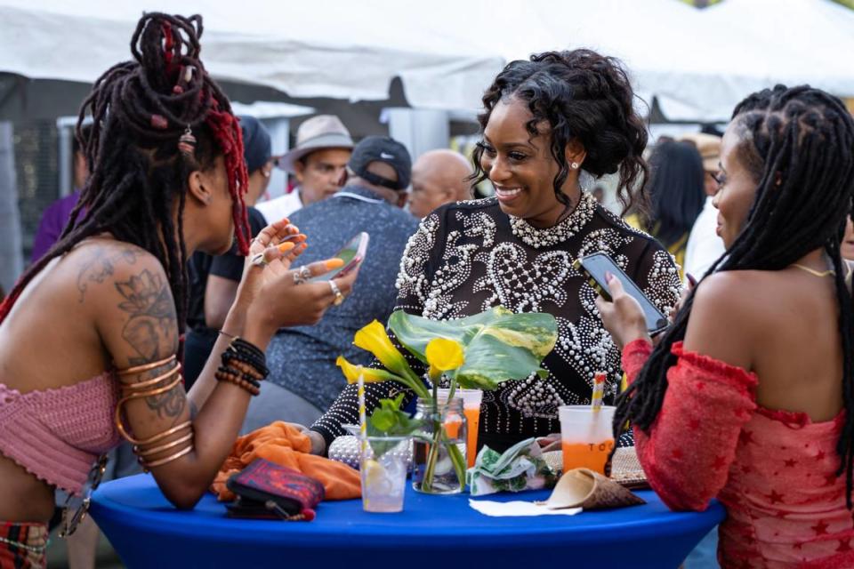 Guests dine and drink at the last Creole Food Festival.