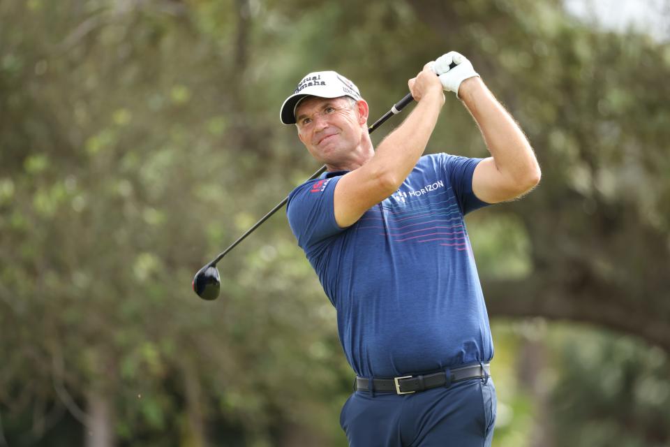 Padraig Harrington has the lead after Saturday's second round of the TimberTech Championship at the Old Course at the Broken Sound Club in Boca Raton.