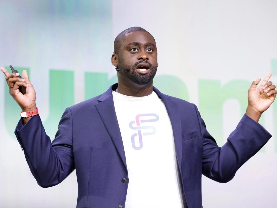 Forethought AI cofounder and CEO Deon Nicholas speaks onstage during TechCrunch Disrupt 2023 at Moscone Center on September 21, 2023 in San Francisco, California.