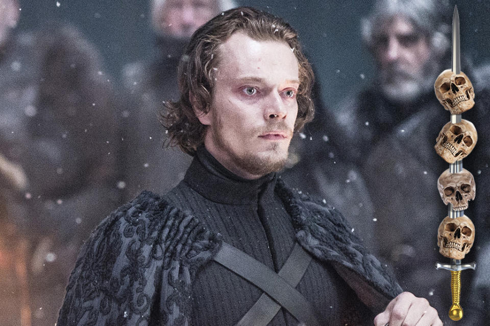 <p>In the first episode, Theon was an insufferably pompous little jerk, but six seasons have left him humbled — and several extremities lighter. After all that his sister, Yara, has done for him, it seems only fitting that he leap in front of an arrow meant for her to finish things off.<br><br>(Photo Credit: HBO) </p>