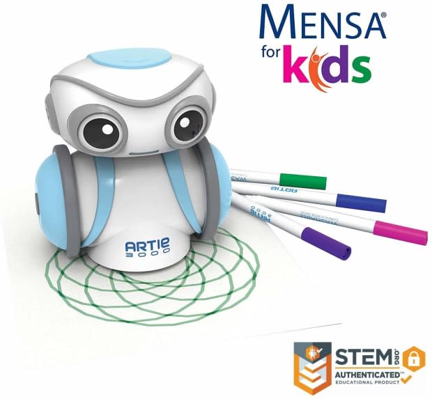 <p>Teach kids how to code with this adorable robot.</p><p><strong><a href="https://www.amazon.com/dp/B07MG8GBCX?ie=UTF8&th=1&linkCode=ll1&tag=parade03-20&linkId=514209b9aa03f77a093fe75aa5b78989&language=en_US&ref_=as_li_ss_tl" rel="nofollow noopener" target="_blank" data-ylk="slk:Educational Insights Artie the Coding Robot, $49.99 on Amazon;elm:context_link;itc:0;sec:content-canvas" class="link ">Educational Insights Artie the Coding Robot, $49.99 on Amazon</a> </strong></p><p>Amazon</p>