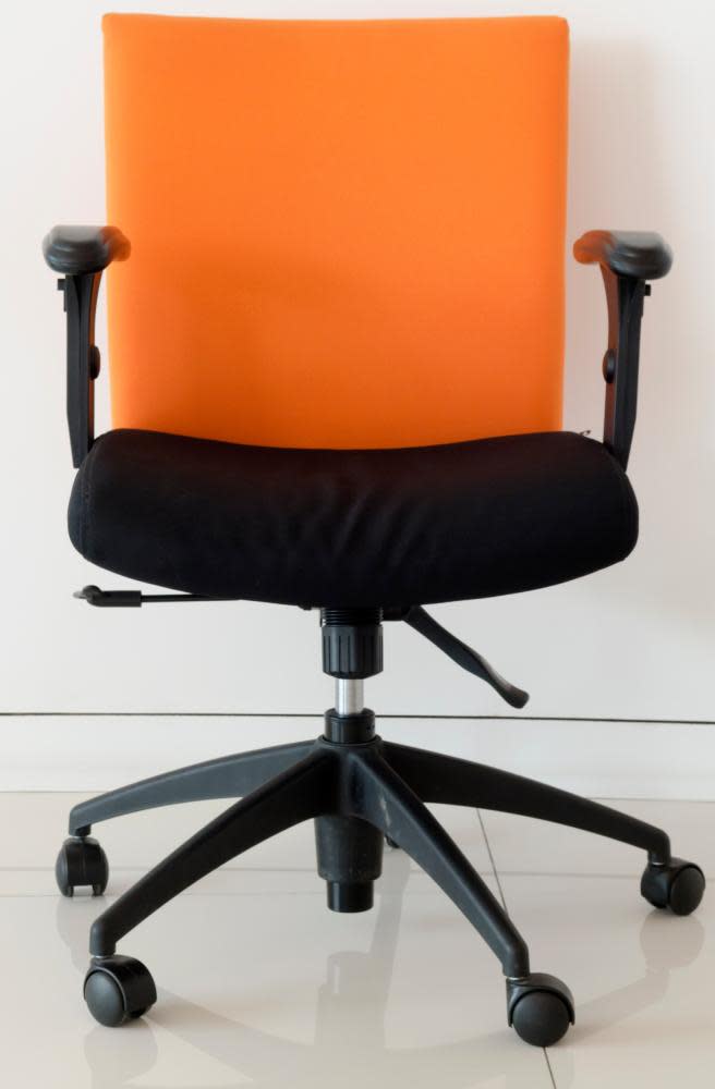 Orange office chair