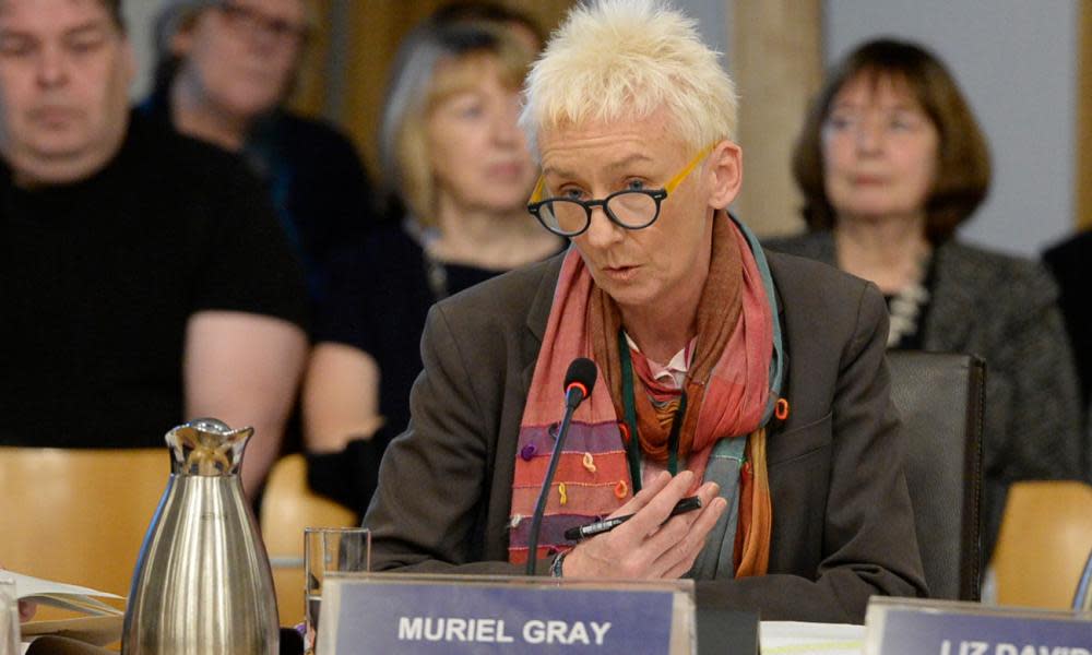Muriel Gray is questioned by the Scotish parliament’s Culture committee, following two fires which destroyed the celebrated Mackintosh building.