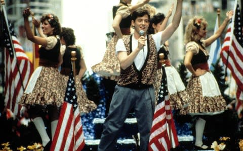 Matthew Broderick in the John Hughes classic Ferris Bueller's Day Off (1986) - Credit: Rex Features