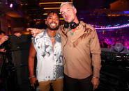 <p>Miguel and Diplo team up at XS Nightclub inside Wynn Las Vegas on May 15 following the Billboard Music Awards. </p>