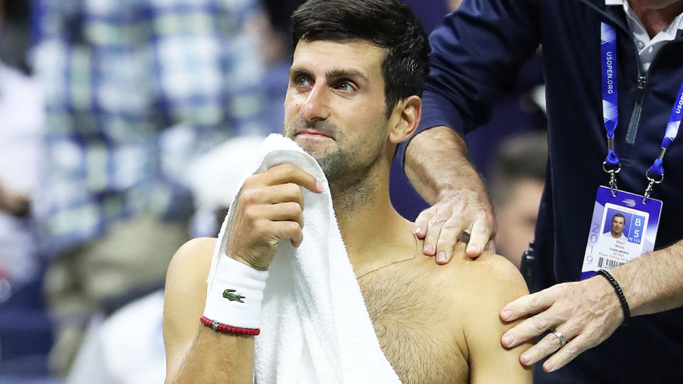 Novak Djokovic, pictured here during his US Open clash with Stan Wawrinka.