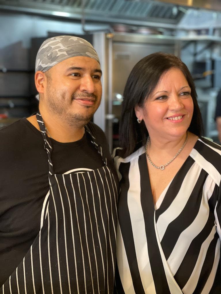 Mersina and Jorge Ocampo of The Breakfast & Burger Club in Nyack are all about "making tummies smile."