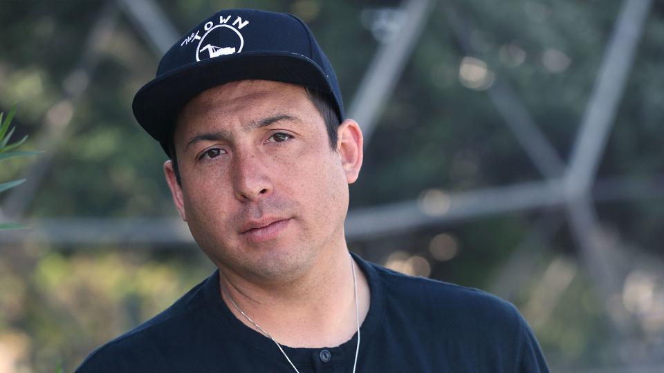 tommy orange talks about his debut novel there there at lake merritt on tuesday, may 29, 2018 in san francisco, calif there there is a multi generational portrait of urban native american life which takes place in oakland where orange grew up photo by liz hafaliathe san francisco chronicle via getty images