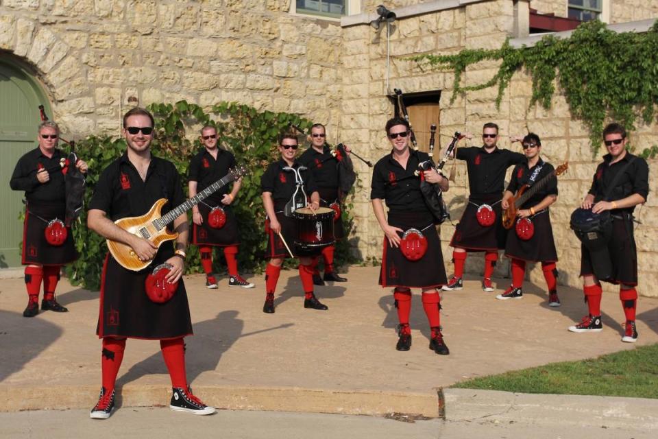 The Red Hot Chilli Pipers, who blend traditional Scottish music with AC/DC, are playing Friday, April 19, in Olympia.