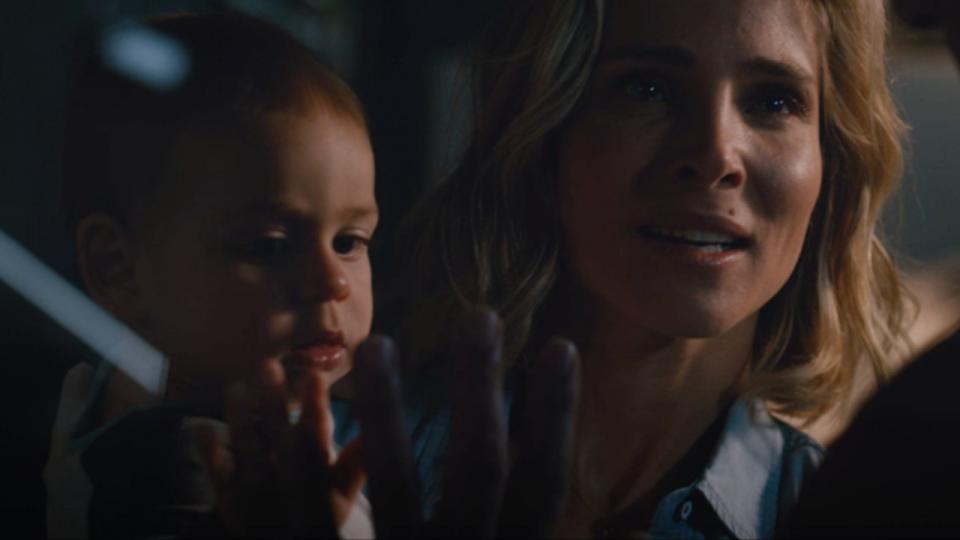 Elena holding baby Brian in Fate of the Furious