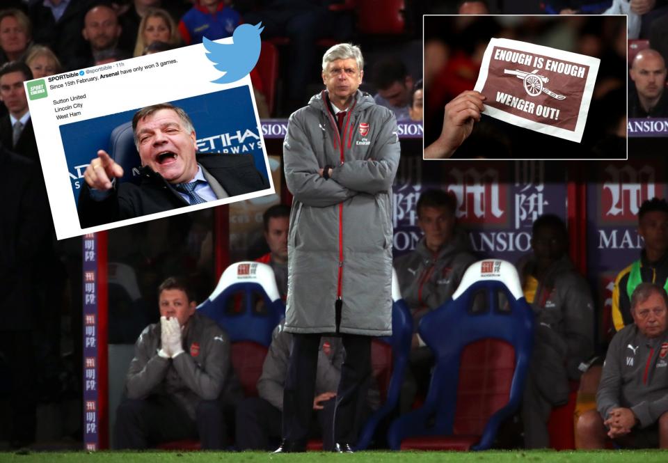 Arsene Wenger's Arsenal have become a laughing stock