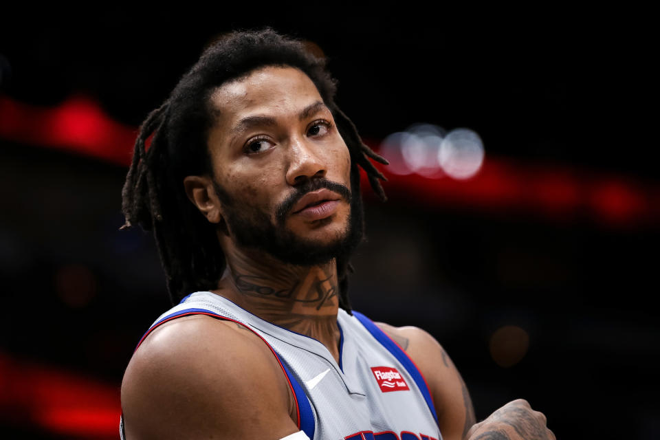 Derrick Rose retires from the NBA. (Photo by Dylan Buell/Getty Images)