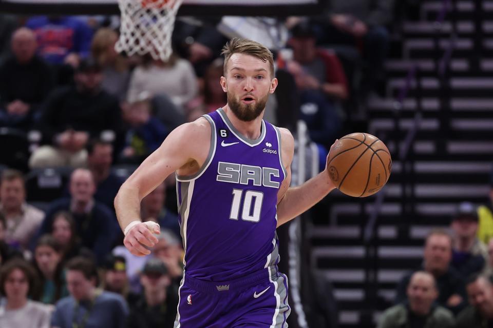 Sacramento Kings forward Domantas Sabonis has averaged 19.2 points and 12.4 rebounds this season.