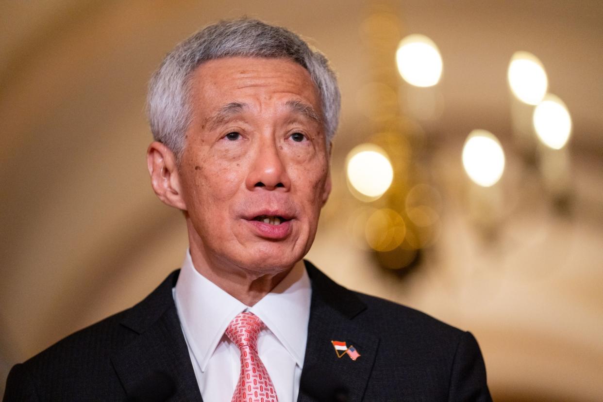 Singapore’s Prime Minister Lee Hsien Loong warns US against isolating China over Ukraine. (PHOTO: Bloomberg)