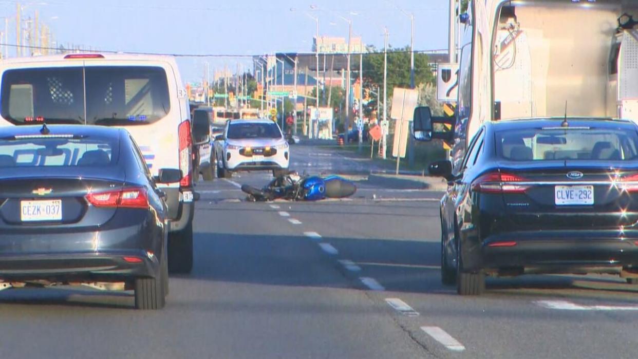 Peel police are investigating two different fatal collisions involving motorcyclists on Thursday evening. (CBC - image credit)