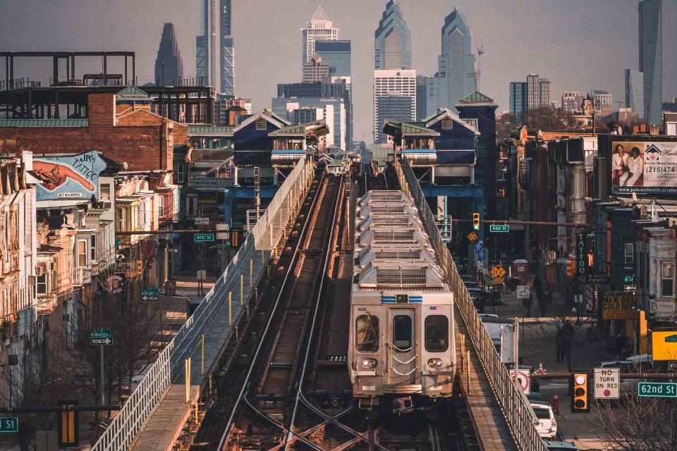<p>Getty</p> SEPTA train in Philadelphia