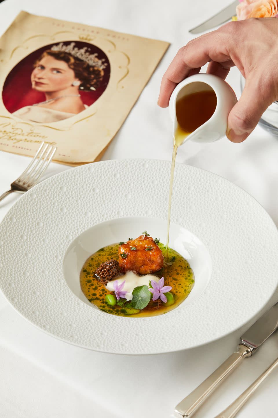 14) Enjoy Coronation Consommé at the Goring