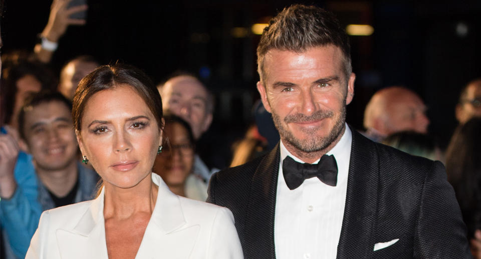 David and Victoria Beckham. (Getty Images for Hugo Boss)