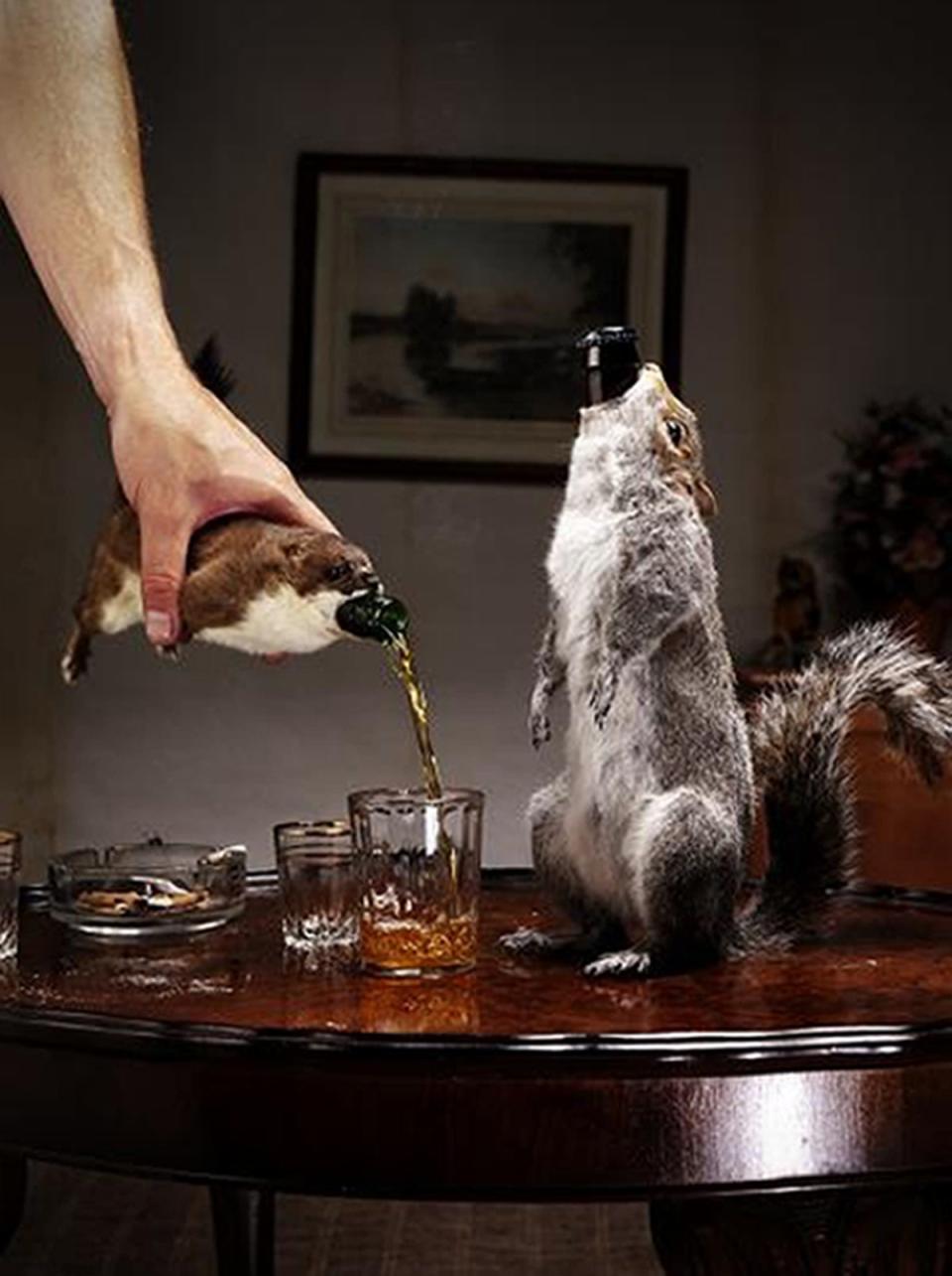 BrewDog’s unveiling of a beer served out of taxidermy animals ruffled some feathers with its 55 per cent strength and £500 price tag and... well, its delivery (Universal News And Sport)