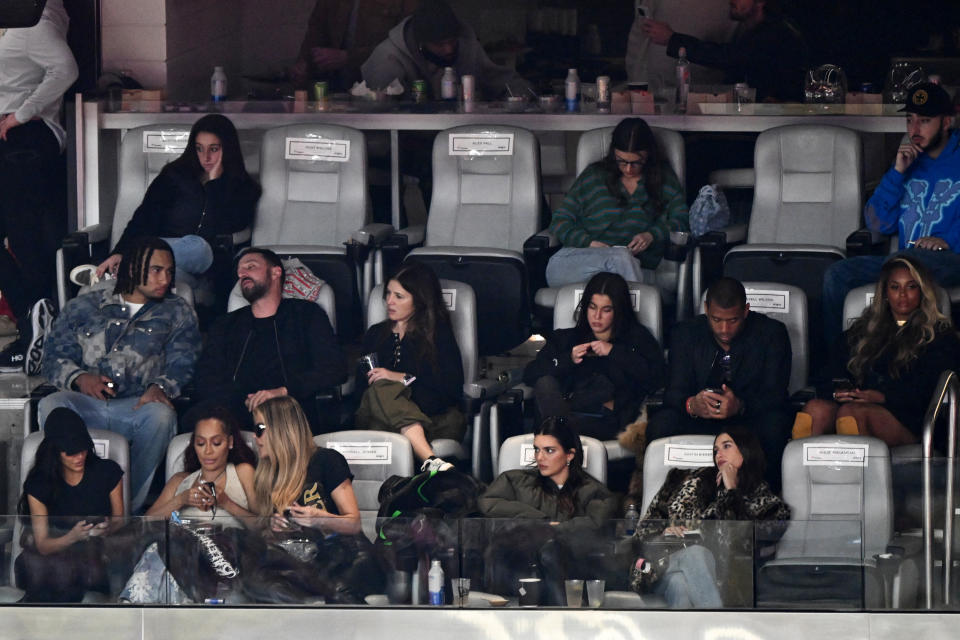 Kendall Jenner at the Super Bowl.